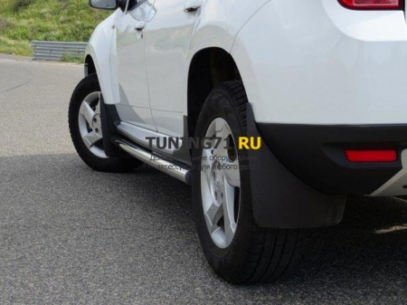 2011 -  Renault Duster Задние брызговикиЭластичная реизновая смесь (резина)Брызговики 2 шт.
