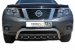 Защита переднего бампера Nissan Terrano 2015 низкая скоба+акула 53/42