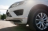 VolksWagen Touareg 2014-  Защита переднего бампера d75х42 (дуга) короткая 