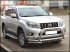 Toyota Land Cruiser Prado 150 2009-2012г.в.-Дуга передняя по низу бампера d-76+60 радиусная с доп. защитой картера d-43 с доп. дугой