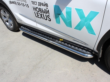 Lexus NX-200-NX-300H 2015-наст.вр.-Пороги с листом d-60