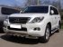 Lexus LX 570 2012-наст.вр.-Дуга передняя по низу бампера d-76 с доп.накладками